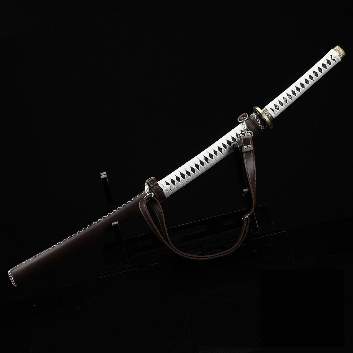The Walking Dead Michonnes Katana, Zombie-Slayer-Katana mit Riemen, Cosplay-Katana – Anime-Schwert