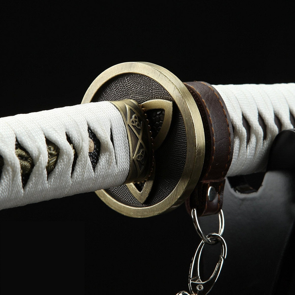 The Walking Dead Michonnes Katana, Zombie-Slayer-Katana mit Riemen, Cosplay-Katana – Anime-Schwert