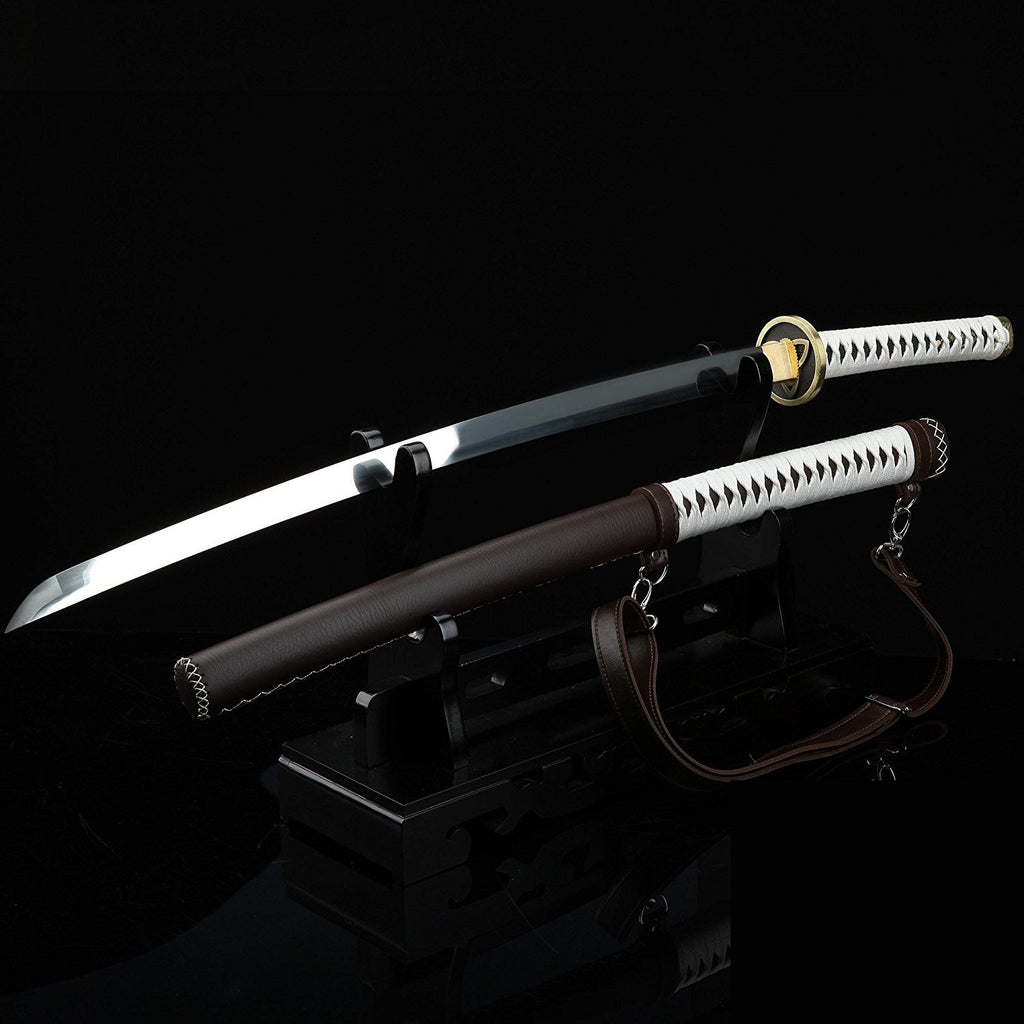 The Walking Dead Michonnes Katana, Zombie-Slayer-Katana mit Riemen, Cosplay-Katana – Anime-Schwert