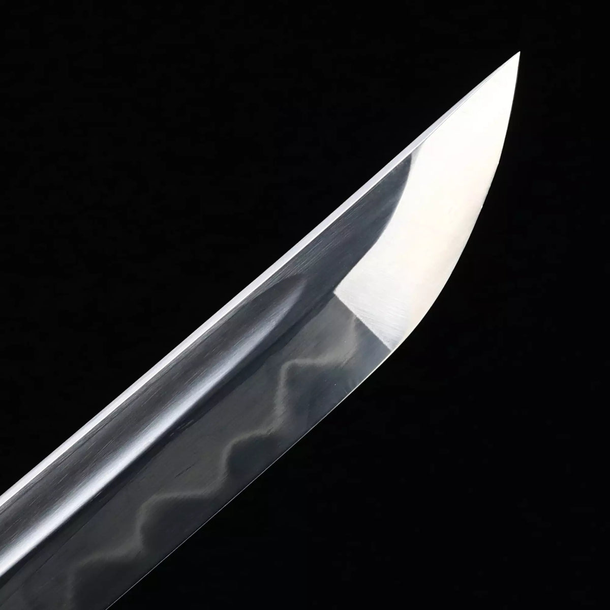Voll-Tang Katana, handgefertigtes japanisches T10-Stahl-Katana, lehmgehärtet mit rosa Scheide, echter Hamon, echtes Katana-Schwert