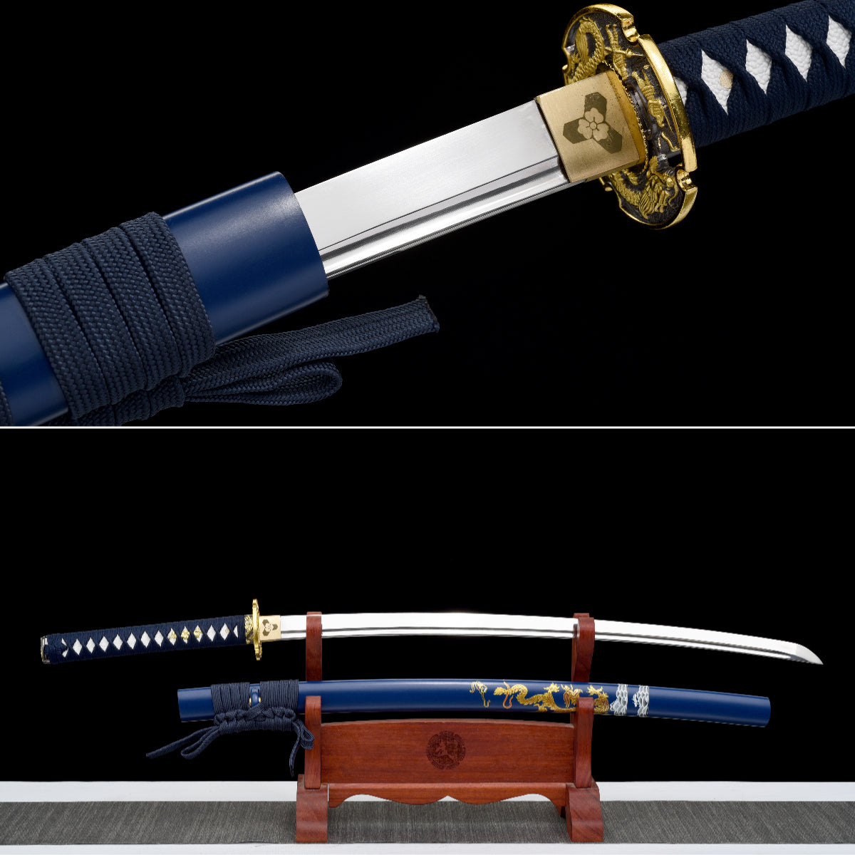 Handgefertigtes Full-Tang Tanto-Schwert, Klinge aus 1045er Kohlenstoffstahl mit Scheide – 53 cm, echtes Katana-Schwert