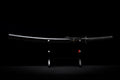 Handgefertigtes Katana aus 9260 Federstahl, Full Tang, schwarzes Katana, echtes Katana-Schwert