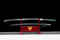Exquisites Katana mit lehmgehärteter Klinge aus Tamahagane-Stahl, echtes Katana-Schwert