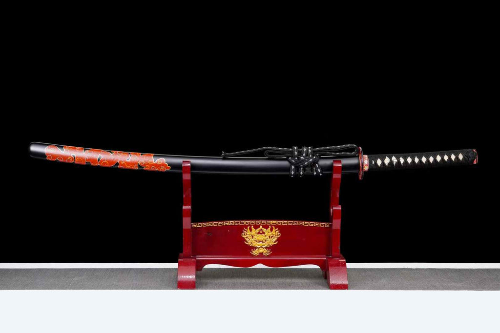 Exquisite Katana With Tamahagane Steel Clay Tempered Blade,Real katana sowrd