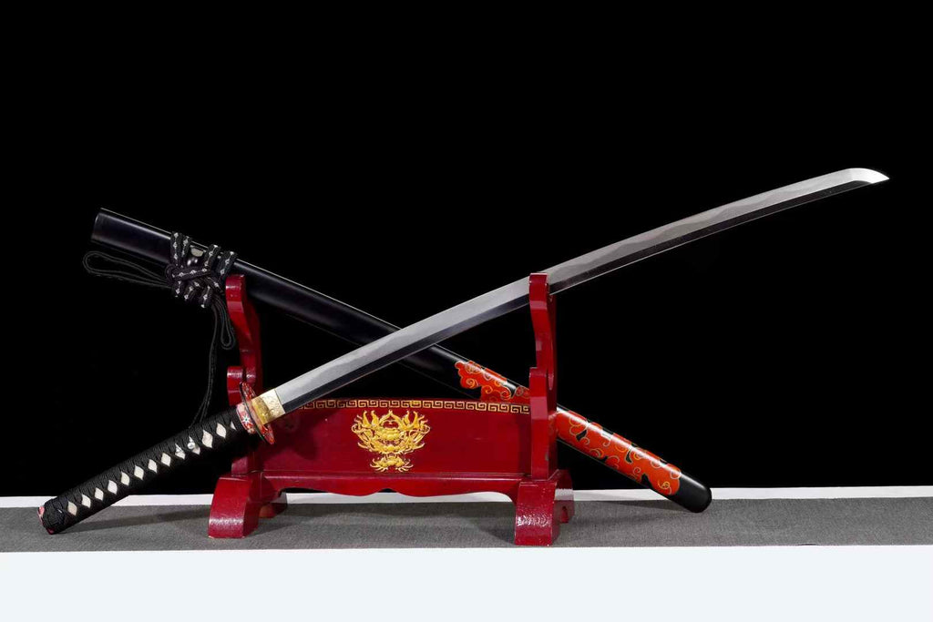 Exquisite Katana With Tamahagane Steel Clay Tempered Blade,Real katana sowrd