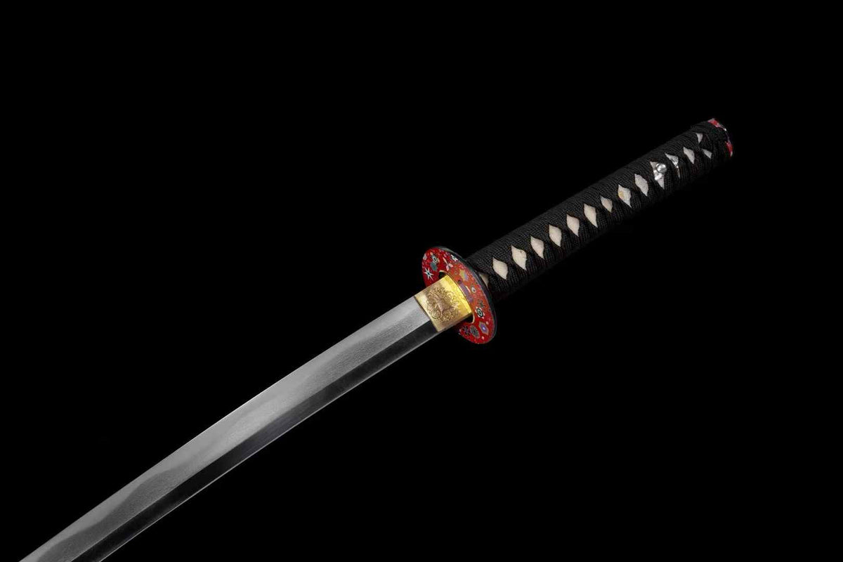 Exquisite Katana With Tamahagane Steel Clay Tempered Blade,Real katana sowrd