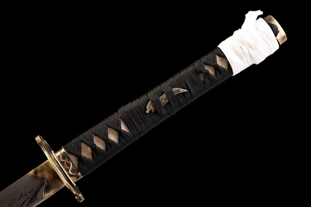 Geist des Yangti-Berges Dutong-Stil einsamer Wolf, handgefertigtes 41-Zoll-Samuraischwert aus differenziell gehärtetem T10-Stahl
Geist des Yangti-Berges, handgefertigtes 41-Zoll-Samuraischwert aus differenziell gehärtetem T10-Stahl