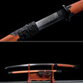 Handgefertigtes TACHI-Schwert mit Full-Tang-Klinge aus T10-Kohlenstoffstahl und echtem Hamon, 104 cm, echtes Katana-Schwert