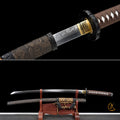 Handgefertigtes Tachi-Schwert, Full Tang, T10-Stahl mit echtem Hamon, echtes Katana-Schwert