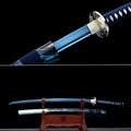 Handmade Full Tang Katana 1095 High carbon steel Blue Blade ,Real katana sowrd