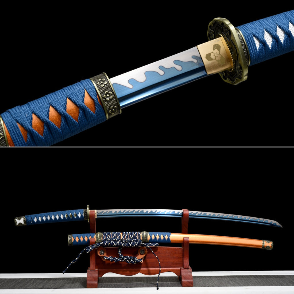 Handgefertigtes TACHI-Schwert mit Full-Tang-Klinge aus Manganstahl, 41 Zoll, echtes Katana-Schwert