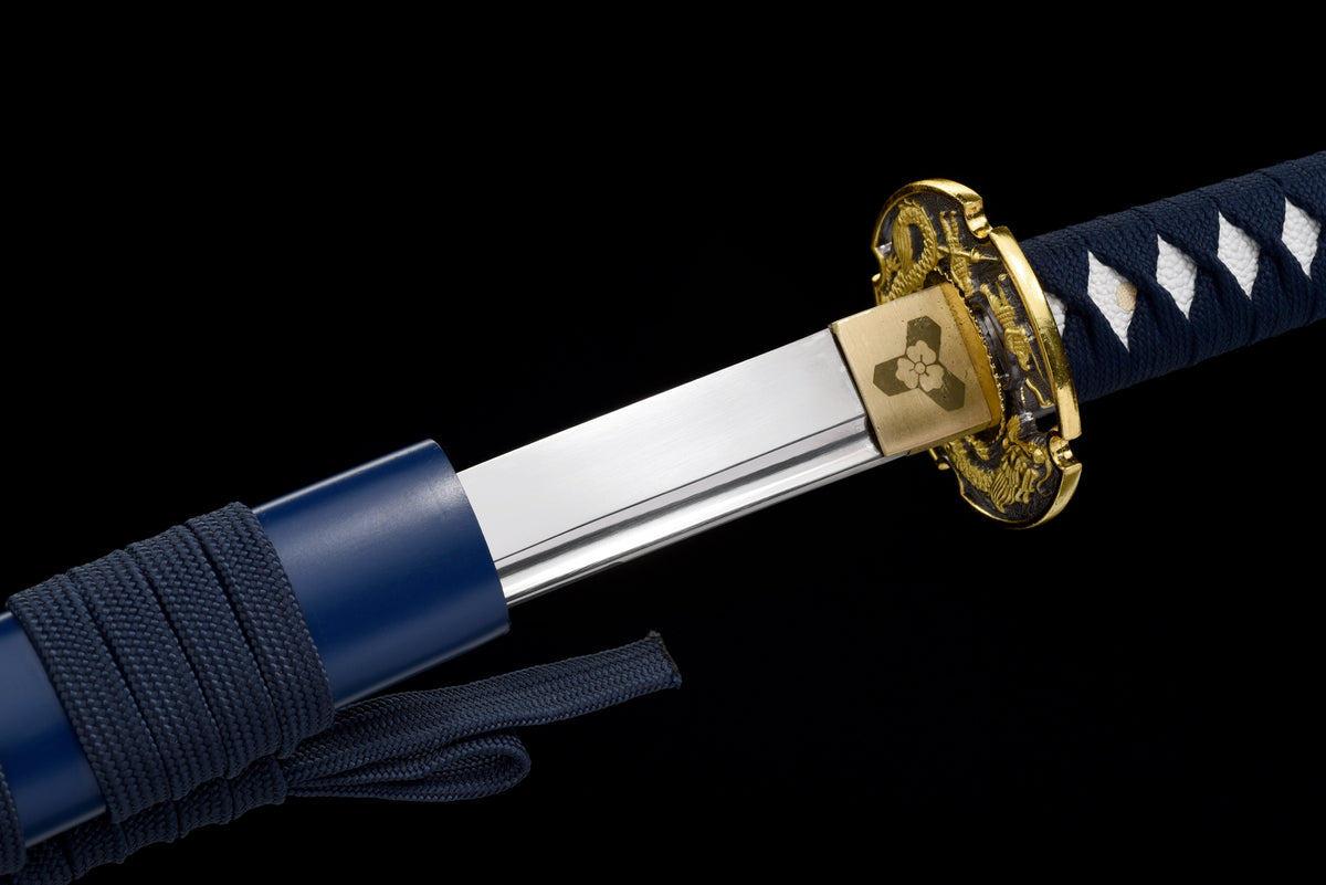 Handgefertigtes Full-Tang Tanto-Schwert, Klinge aus 1045er Kohlenstoffstahl mit Scheide – echtes Katana-Schwert
