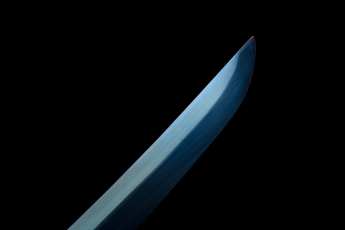 Handgefertigtes Full-Tang Tanto-Schwert, Klinge aus blauem Manganstahl, inklusive Scheide – 53 cm, echtes Katana-Schwert
