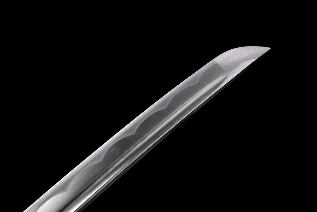 Handgefertigtes Wakizashi-Schwert aus 1045 Kohlenstoffstahl mit blauer Scheide – 79 cm, echtes Katana-Schwert