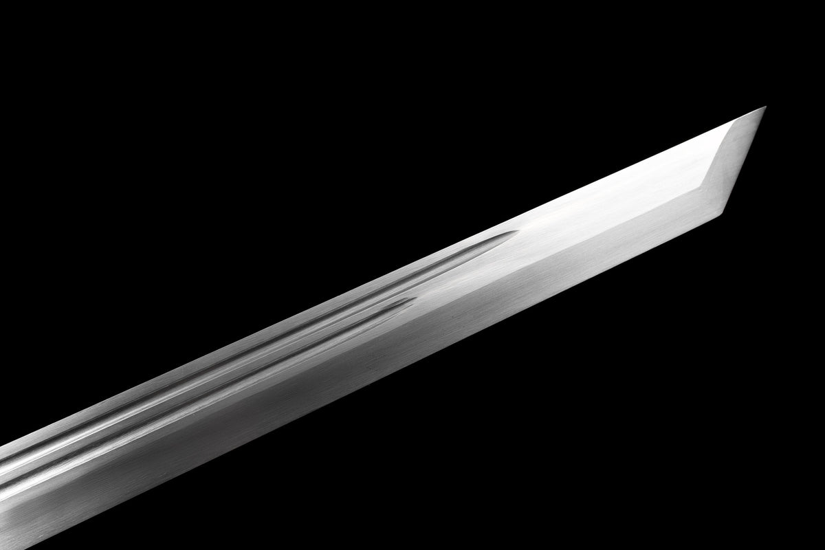 Handmade Ninjato Sword High manganese steel Full Tang gold Scabbard  - 41 in,Real katana sowrd