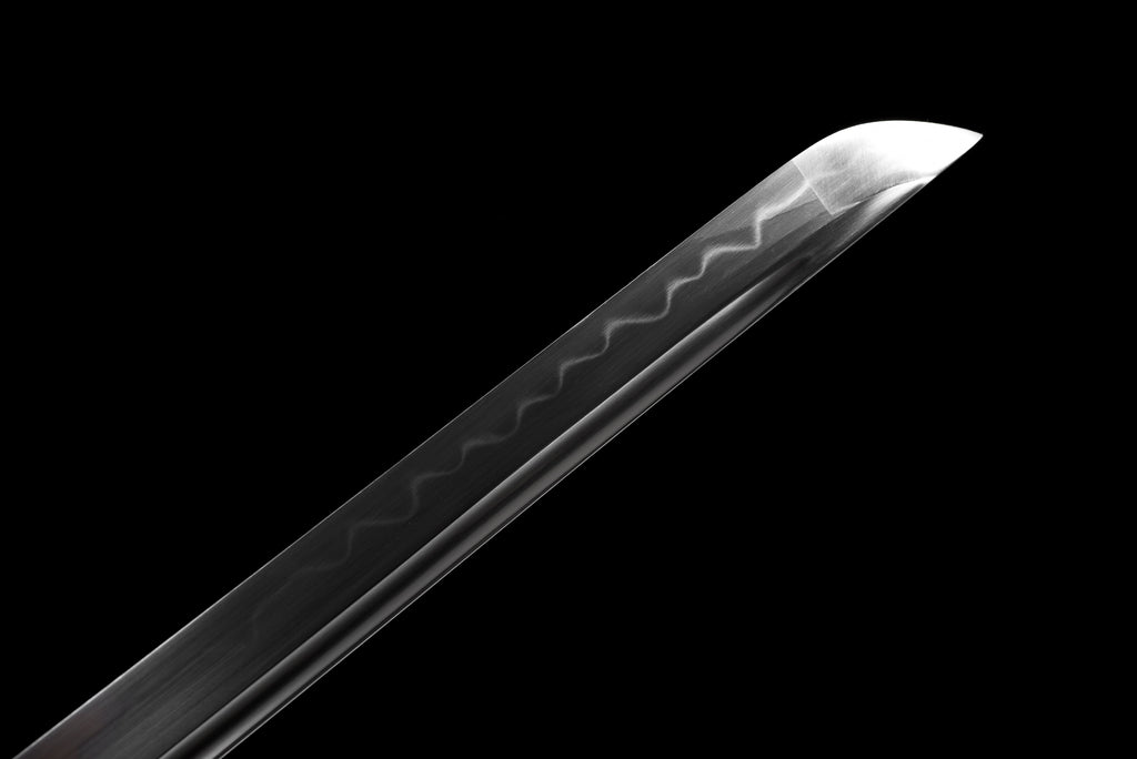 Handgefertigtes Ninja-Schwert, T10-Stahl, echte Hamon-Klinge, Full Tang, Redwood-Scheide – 104 cm, echtes Katana-Schwert