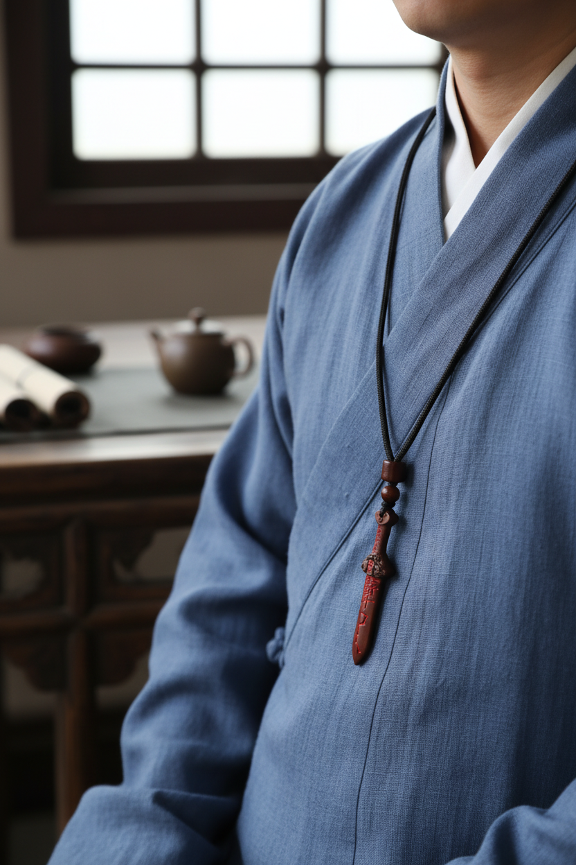 道士佩戴小剑挂件