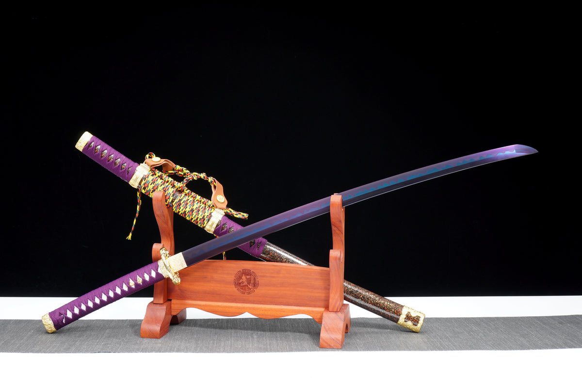 Handgefertigtes TACHI-SCHWERT mit Full-Tang-Klinge aus Manganstahl, 41 Zoll, echtes Katana-Schwert