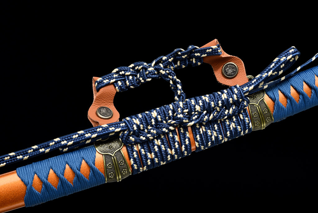 Handgefertigtes TACHI-Schwert mit Full-Tang-Klinge aus Manganstahl, 41 Zoll, echtes Katana-Schwert
