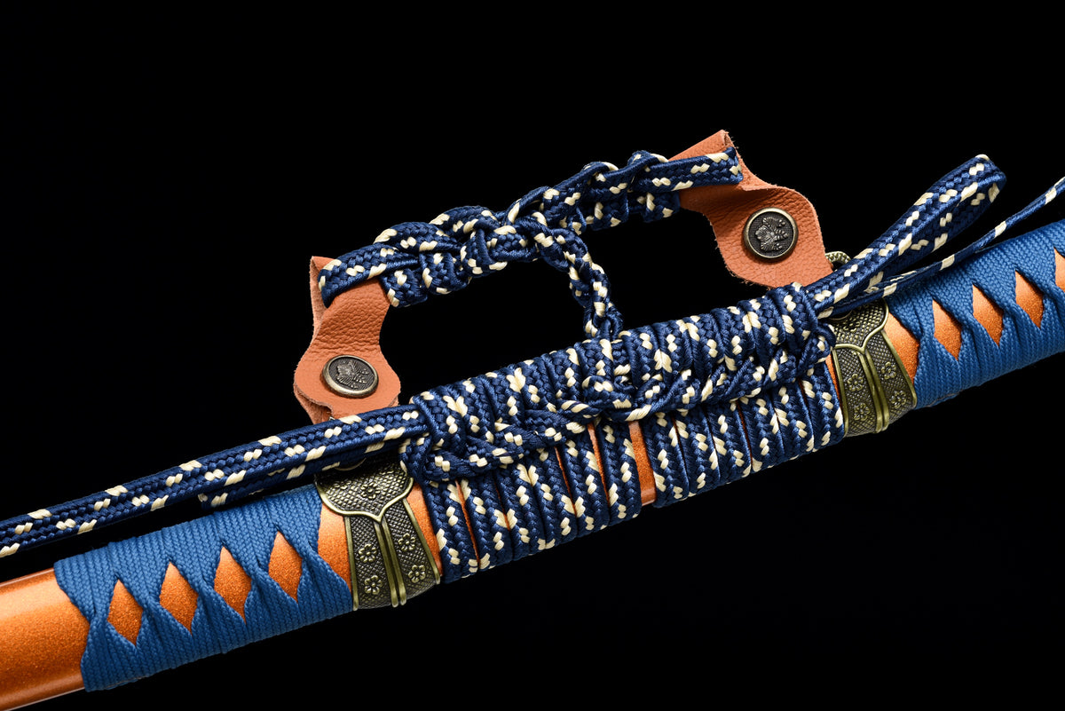 Handgefertigtes TACHI-Schwert mit Full-Tang-Klinge aus Manganstahl, 41 Zoll, echtes Katana-Schwert