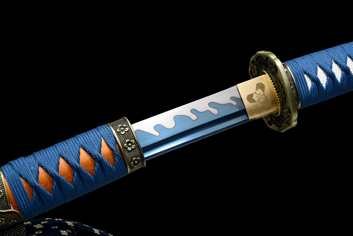 Handgefertigtes TACHI-Schwert mit Full-Tang-Klinge aus Manganstahl, 41 Zoll, echtes Katana-Schwert