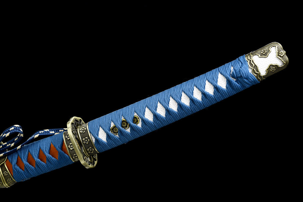 Handgefertigtes TACHI-Schwert mit Full-Tang-Klinge aus Manganstahl, 41 Zoll, echtes Katana-Schwert
