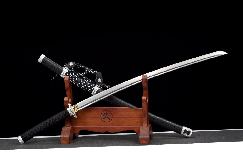 Handgefertigtes Full-Tang-Damaststahl-Schwert, TACHI-SCHWERT, 41 Zoll, echtes Katana-Schwert
