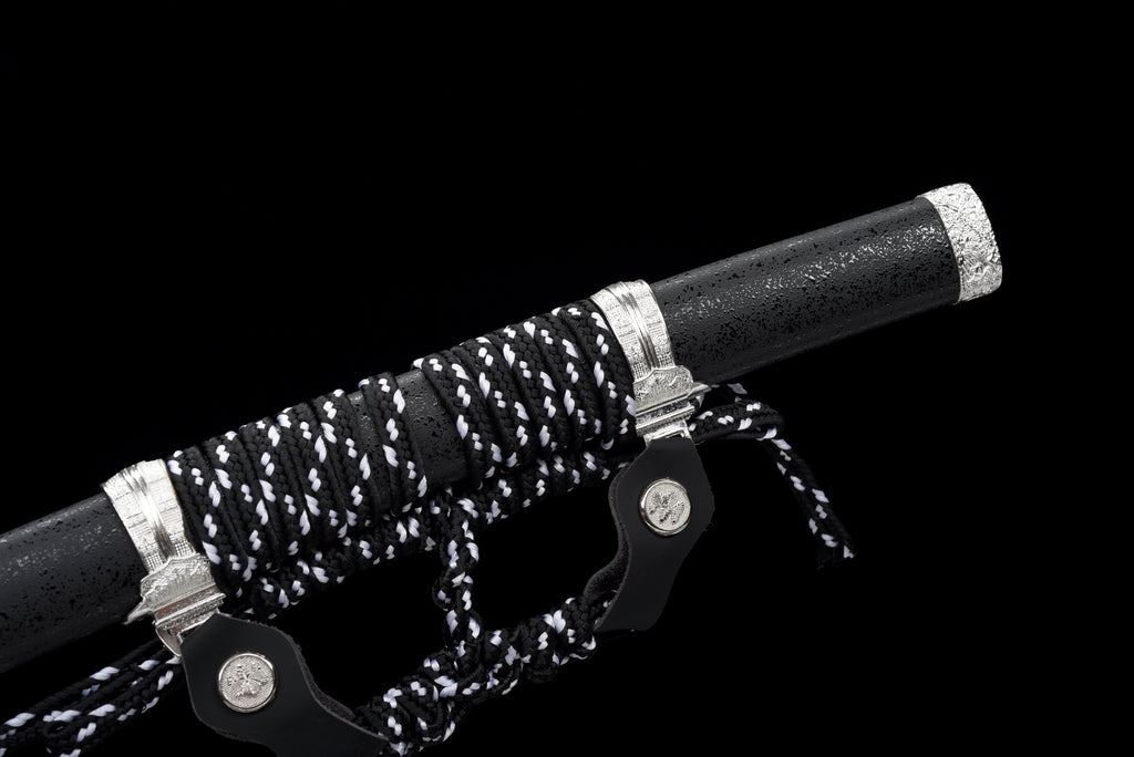 Handgefertigtes Full-Tang-Damaststahl-Schwert, TACHI-SCHWERT, 41 Zoll, echtes Katana-Schwert