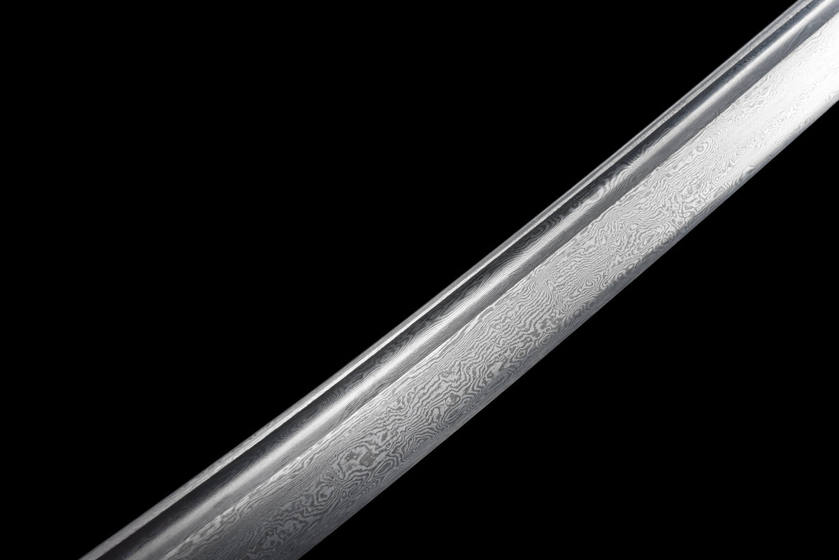 Handgefertigtes Full-Tang-Damaststahl-Schwert, TACHI-SCHWERT, 41 Zoll, echtes Katana-Schwert