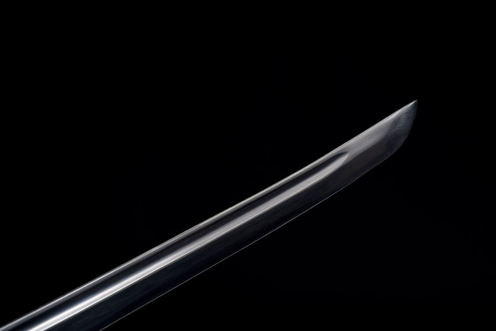 Handgefertigtes Full-Tang-Katana aus 1060er Kohlenstoffstahl, schwarze Klinge, echtes Katana-Schwert