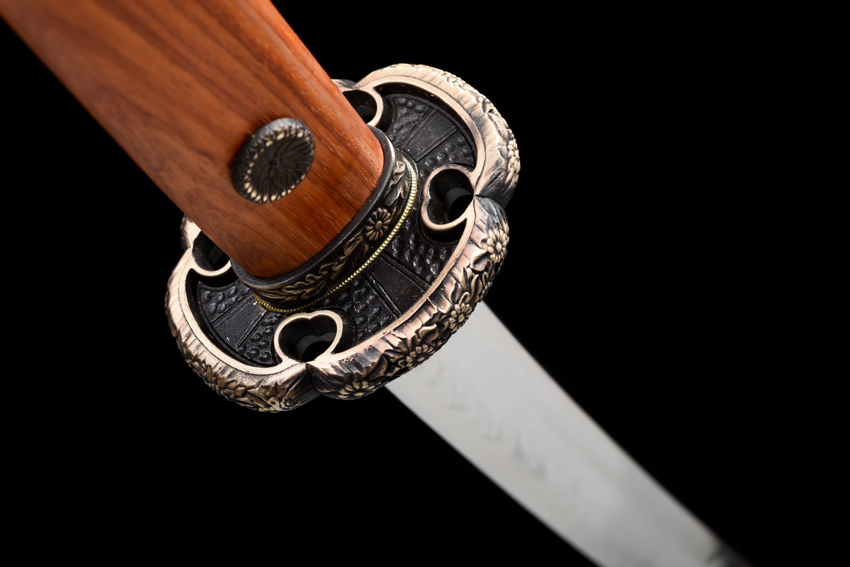 Handmade Full Tang T10 Carbon Steel Full Tang Blade with Real Hamon TACHI SWORDS  41 inches,Real katana sowrd
