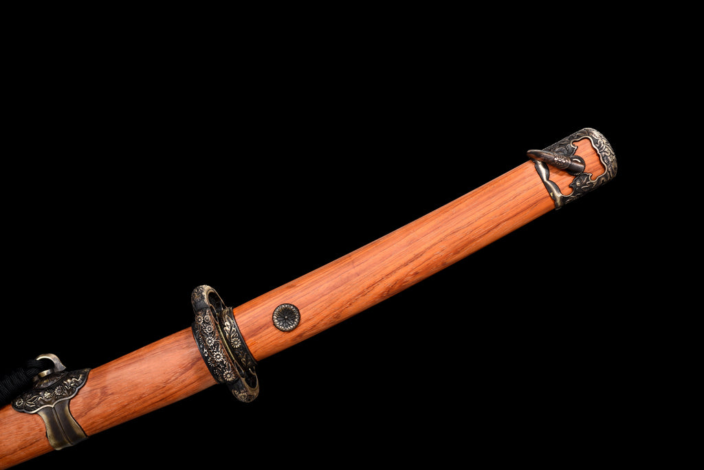 Handmade Full Tang T10 Carbon Steel Full Tang Blade with Real Hamon TACHI SWORDS  41 inches,Real katana sowrd