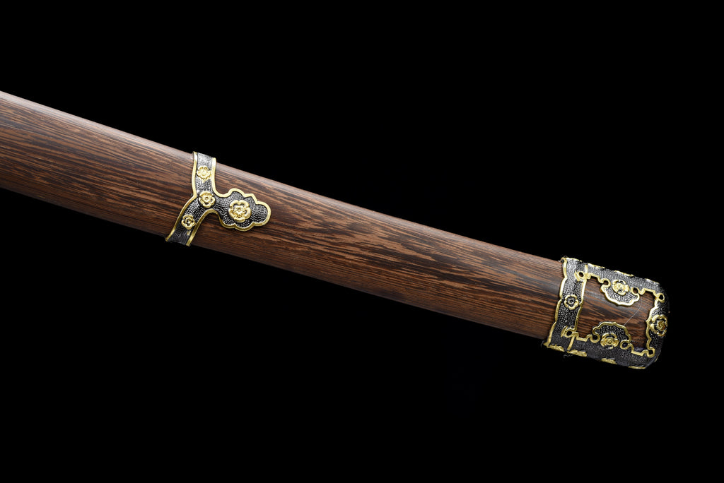 Handgefertigtes Tachi-Schwert mit Full-Tang-Klinge aus Manganstahl, echtes Katana-Schwert