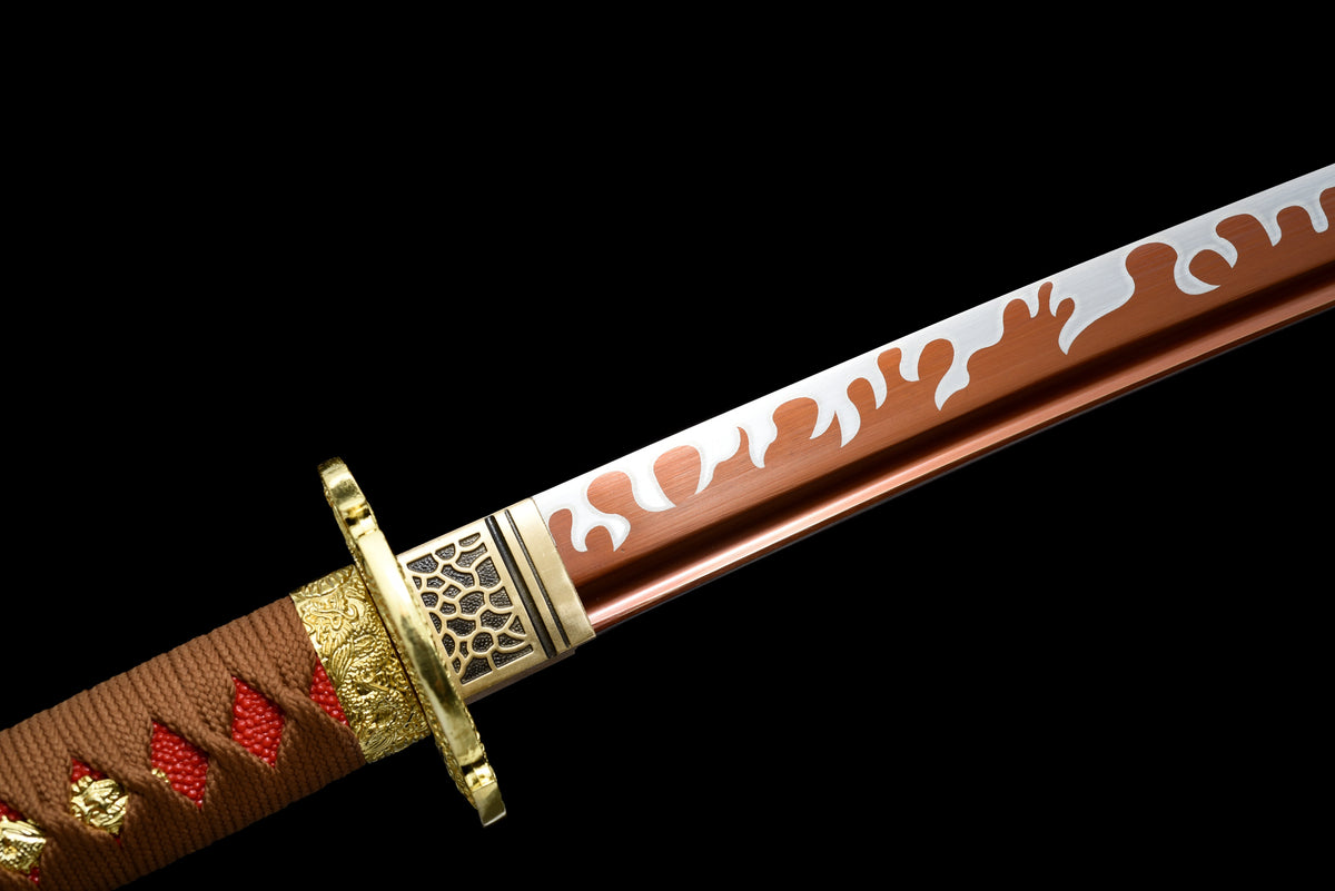 Handgefertigtes Tachi-Schwert mit Full-Tang-Klinge aus Manganstahl, 41 Zoll, echtes Katana-Schwert