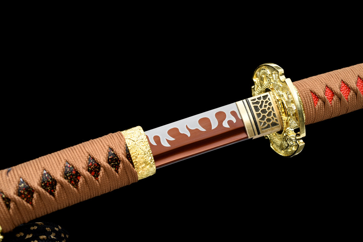 Handgefertigtes Tachi-Schwert mit Full-Tang-Klinge aus Manganstahl, 41 Zoll, echtes Katana-Schwert
