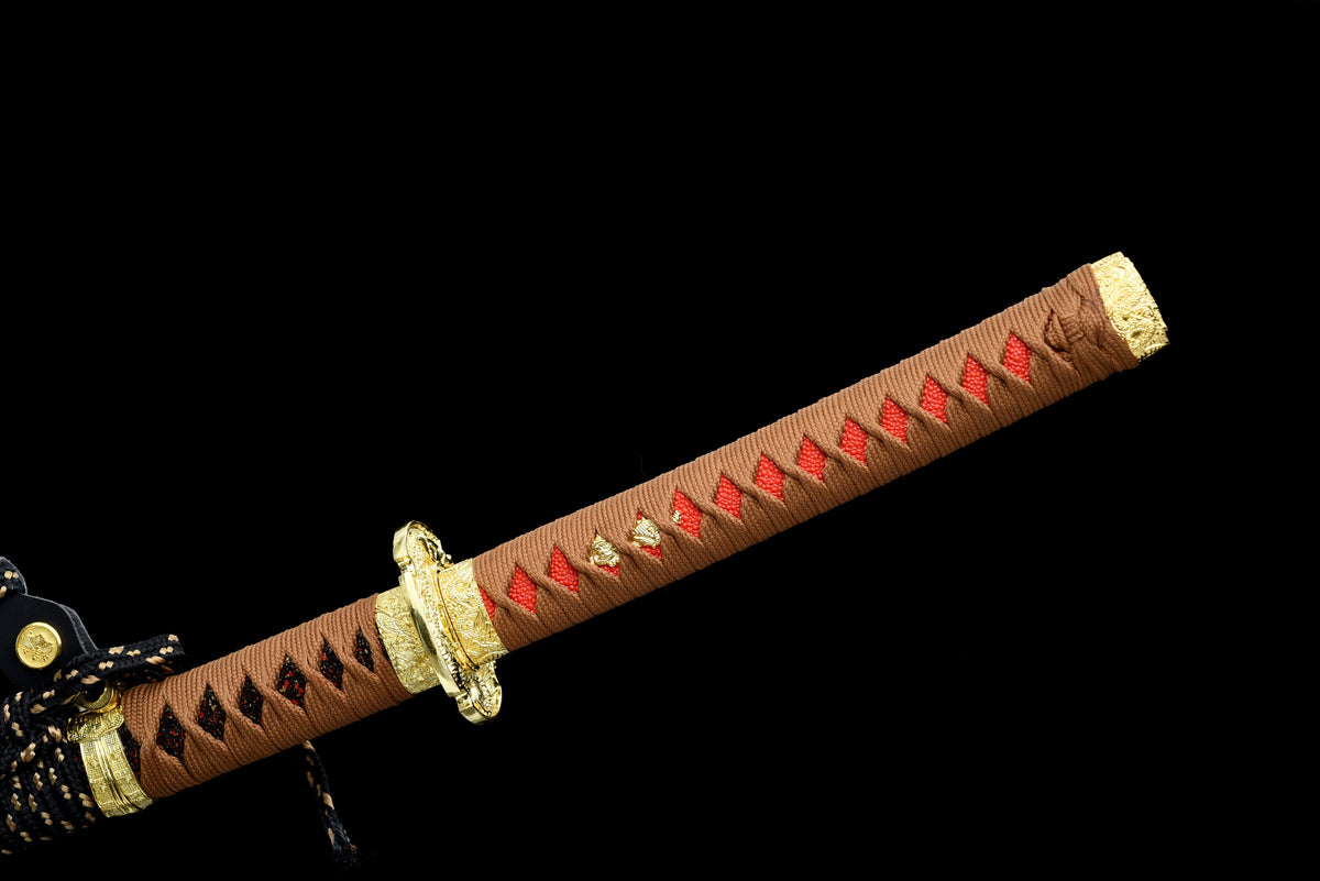 Handgefertigtes Tachi-Schwert mit Full-Tang-Klinge aus Manganstahl, 41 Zoll, echtes Katana-Schwert