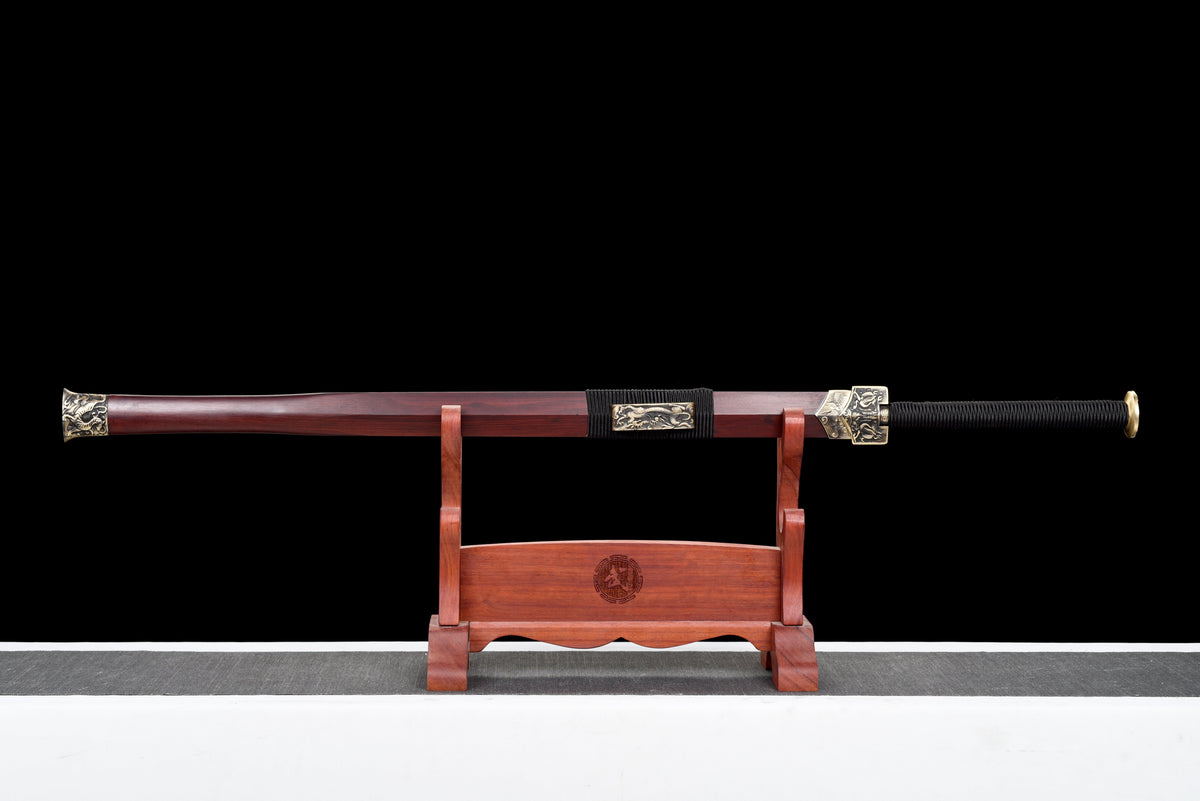 Chinesische Schwerter, Han-Schwert (汉剑), Damast-Stil, gedrehtes Muster