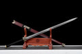 Chinesische Schwerter, Han-Schwert (汉剑), Damast-Stil, gedrehtes Muster