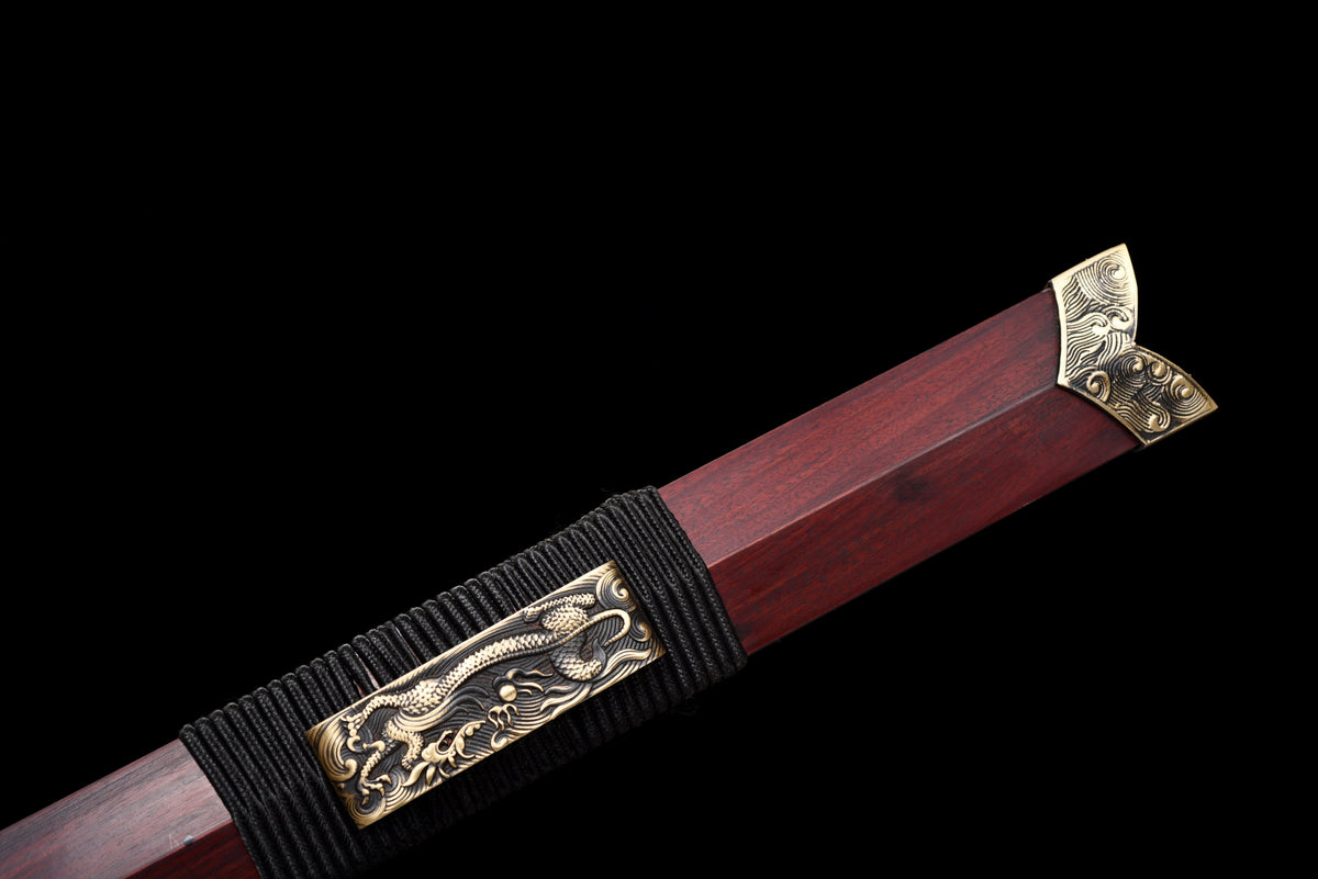 Chinesische Schwerter, Han-Schwert (汉剑), Damast-Stil, gedrehtes Muster