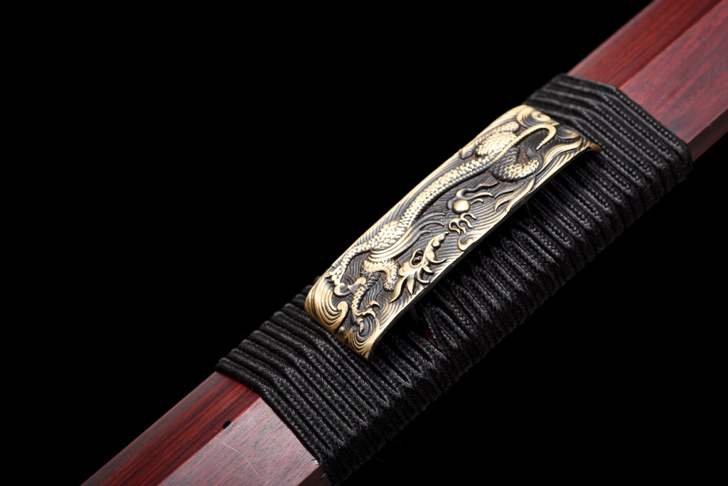 Chinesische Schwerter, Han-Schwert (汉剑), Damast-Stil, gedrehtes Muster