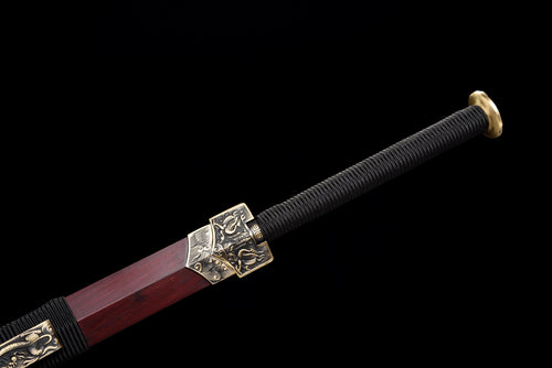 Chinesische Schwerter, Han-Schwert (汉剑), Damast-Stil, gedrehtes Muster