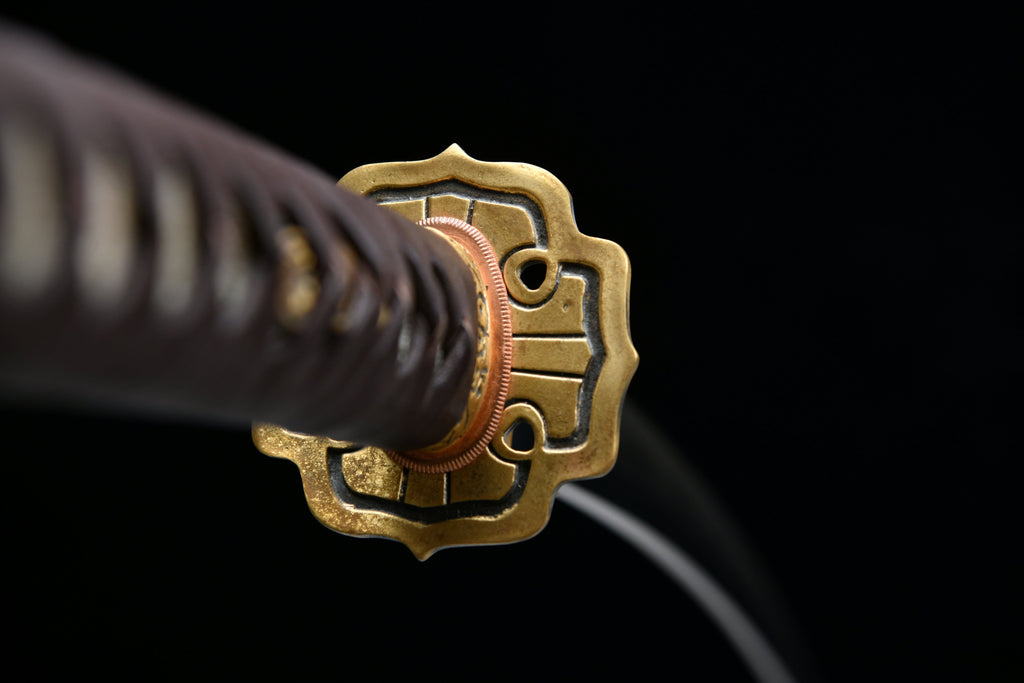 Handgefertigtes, 104 cm langes, dreiteiliges Tachi-Samuraischwert aus geschmiedetem Stahl – Oda Nobunaga Tachi (Deluxe Edition)