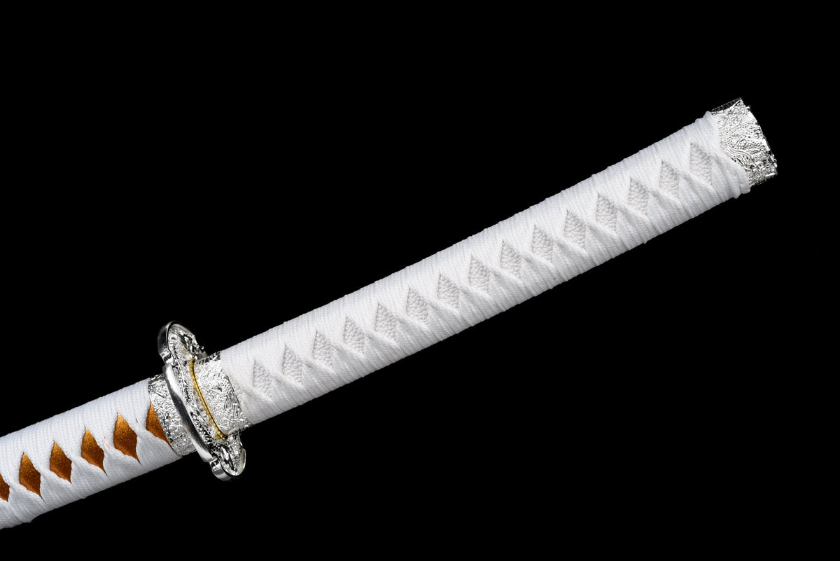 Handgefertigtes TACHI-SCHWERT mit Full-Tang-Klinge aus Federstahl, 104 cm, echtes Katana-Schwert