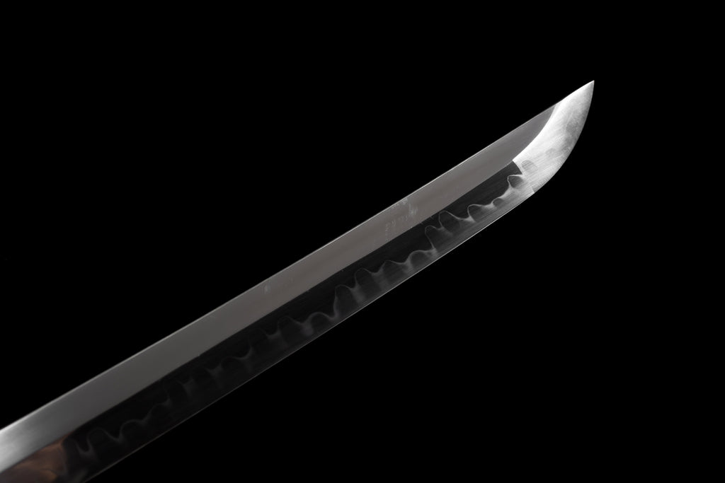 Handgefertigtes Tachi-Schwert, Full Tang, T10-Stahl mit echtem Hamon, echtes Katana-Schwert