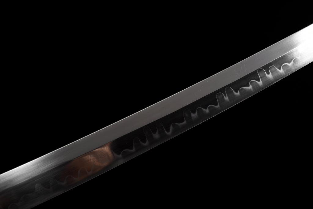 Handgefertigtes Tachi-Schwert, Full Tang, T10-Stahl mit echtem Hamon, echtes Katana-Schwert
