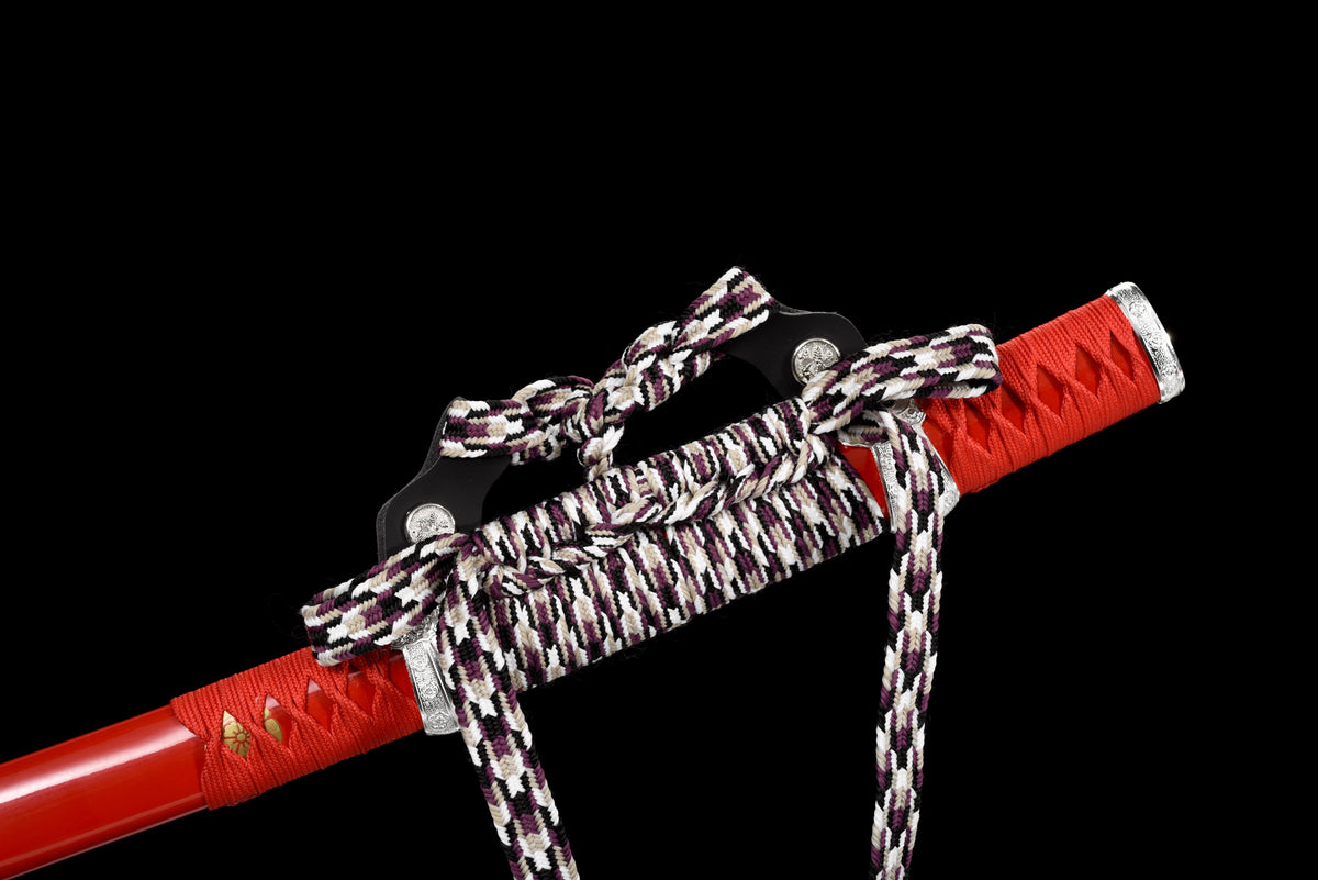 Handgefertigtes Tachi-Schwert, Full Tang, T10-Stahl mit echtem Hamon, echtes Katana-Schwert