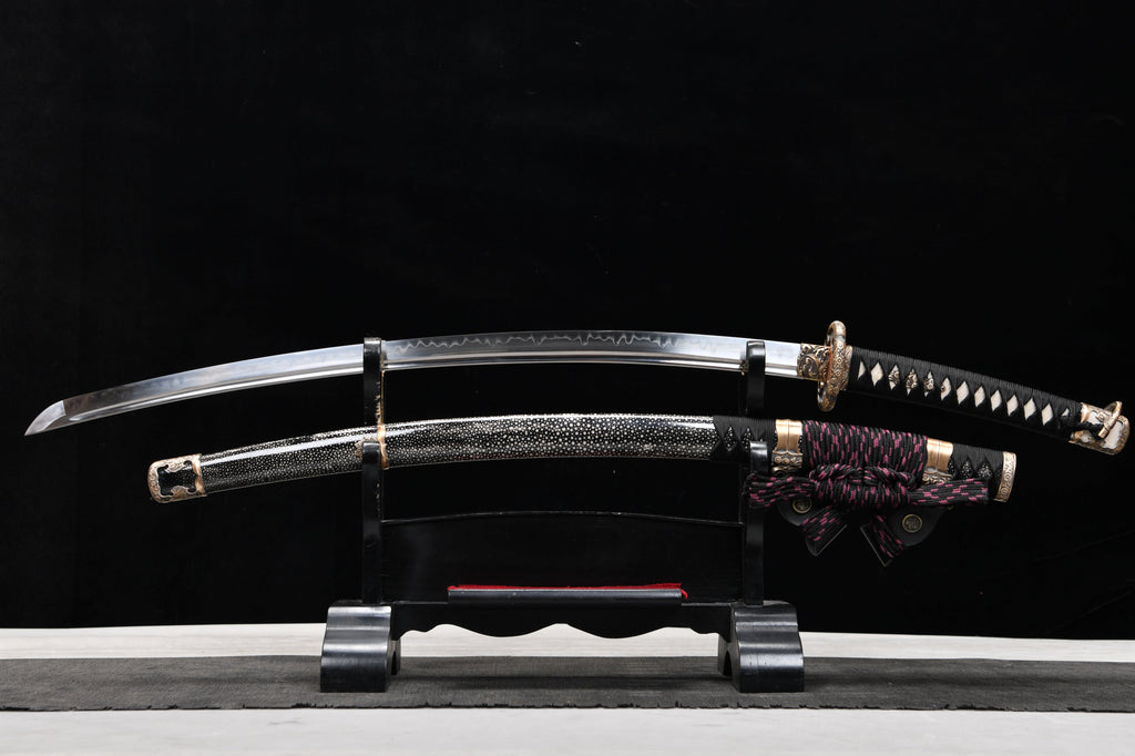 Handmade 41-inch pure copper T10 burnt edge chrysanthemum long sword - Daisy Sword - Tashi sword
