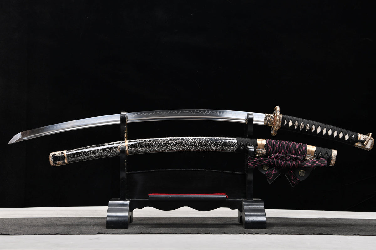 Handmade 41-inch pure copper T10 burnt edge chrysanthemum long sword - Daisy Sword - Tashi sword
