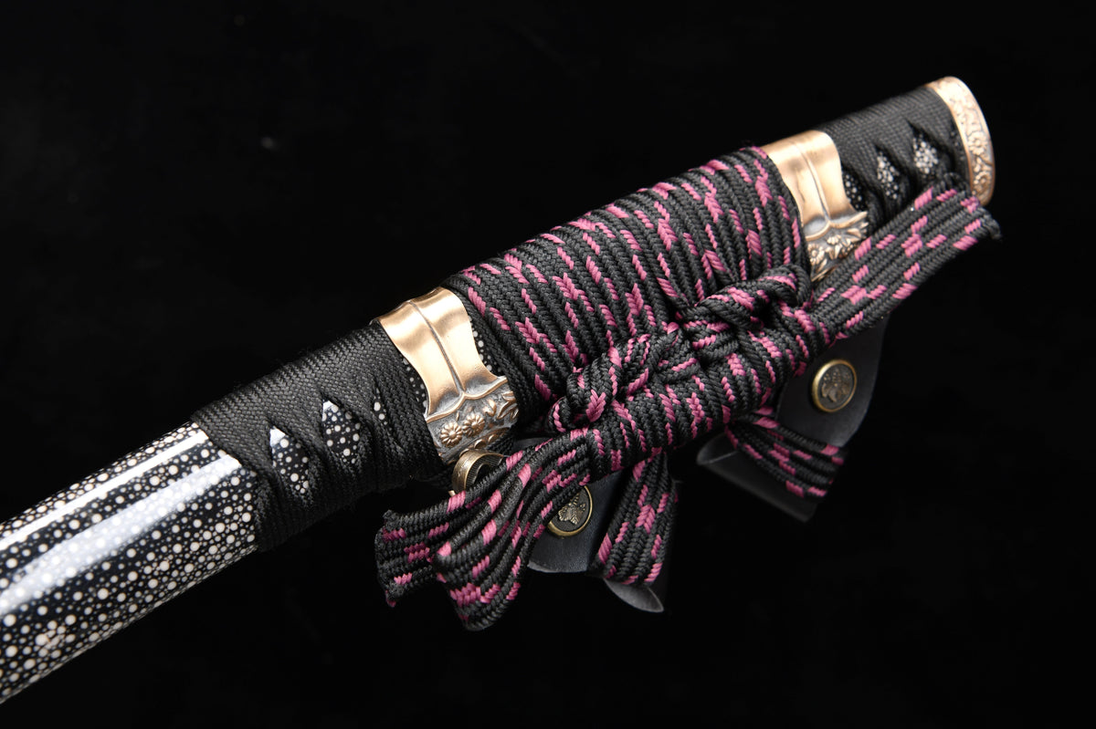 Handmade 41-inch pure copper T10 burnt edge chrysanthemum long sword - Daisy Sword - Tashi sword
