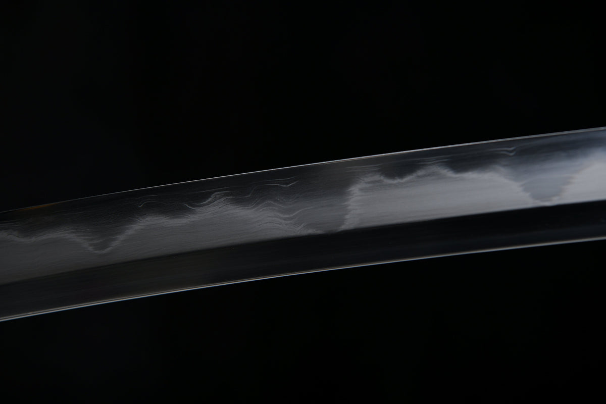 Handcrafted Long 41-Inch Triple Full-Tang Steel —Damascus style Chrysanthemum Emblem Imperial  - Tashi
